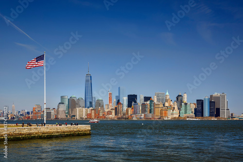 Manhattan, New York, as Seen from Ellis Island