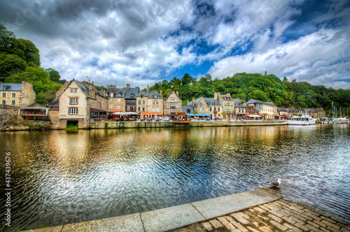 The Port of Dinan, River Rance, Brittany, France