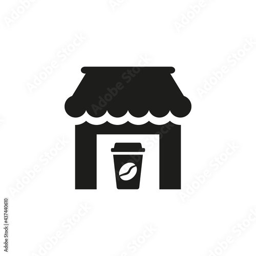 Cafe icon on white background.