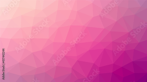 Pink polygon pattern. Low poly design
