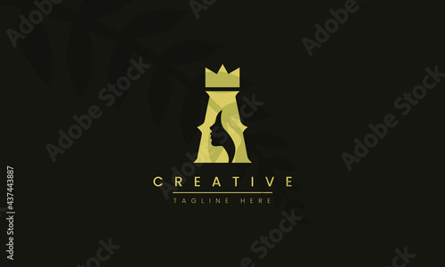 Luxury Gold Queen Letter A Logo, Minimal Alphabet A Logo In Gold Color. Modern Luxury Letters Logo Design Vector.