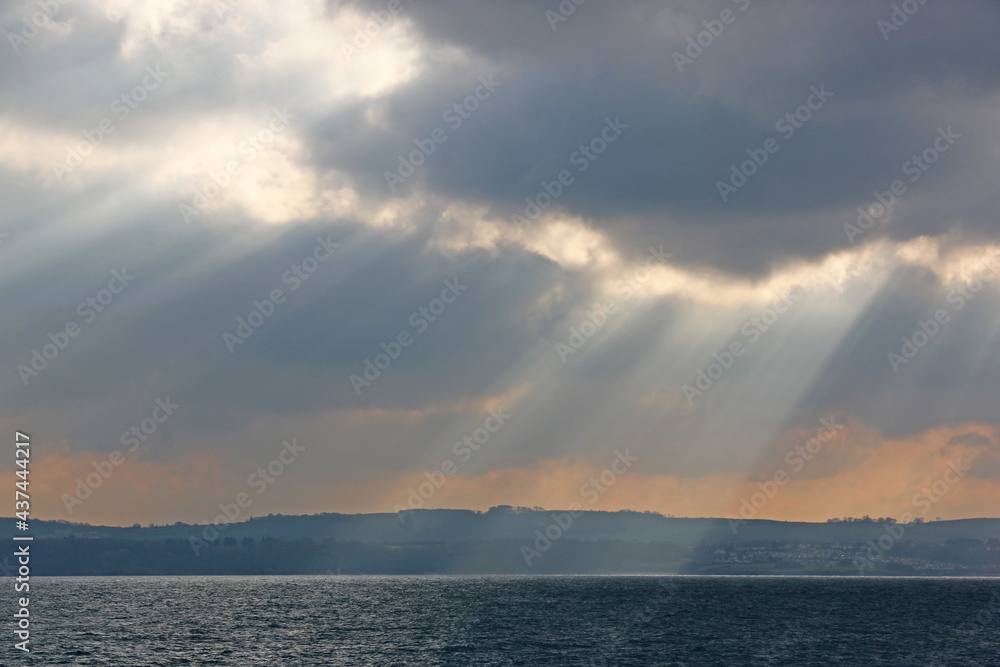 Storm clouds over Torbay, Devon	