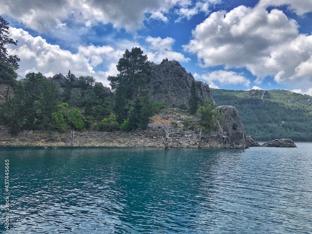 May 18, 2021, Antalya province, Turkey. Green canyon, rest in the mountains, beautiful view of nature