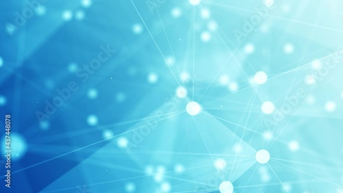 4K Network technology and plexus background(loopable)