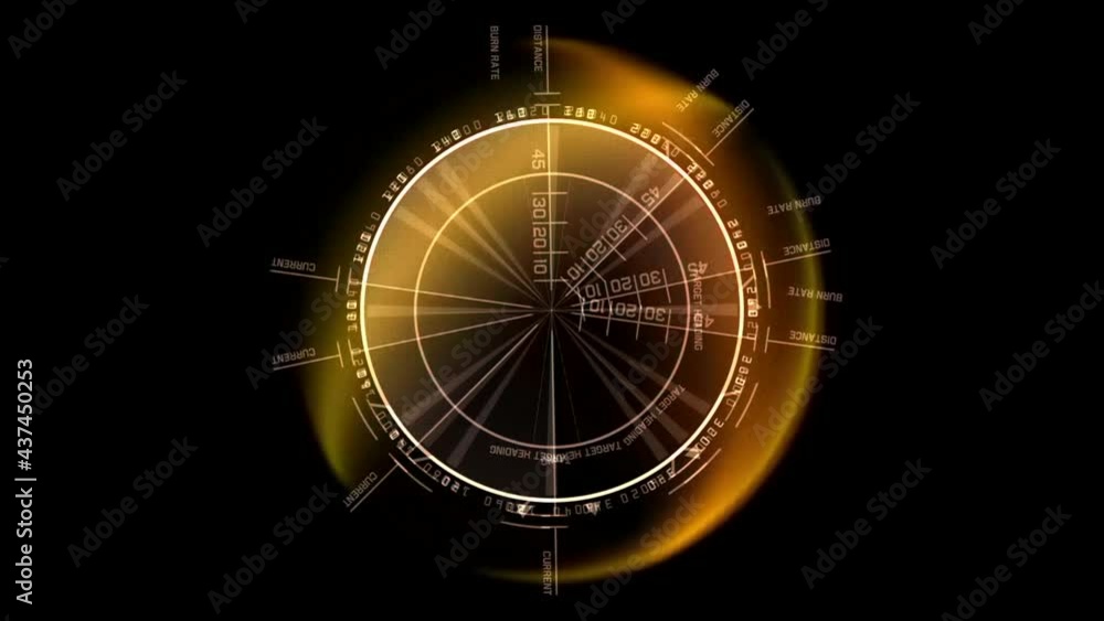 HUD circle, head-up display - Hi-tech futuristic display HUD circle, head-up display - Hi-tech futuristic display