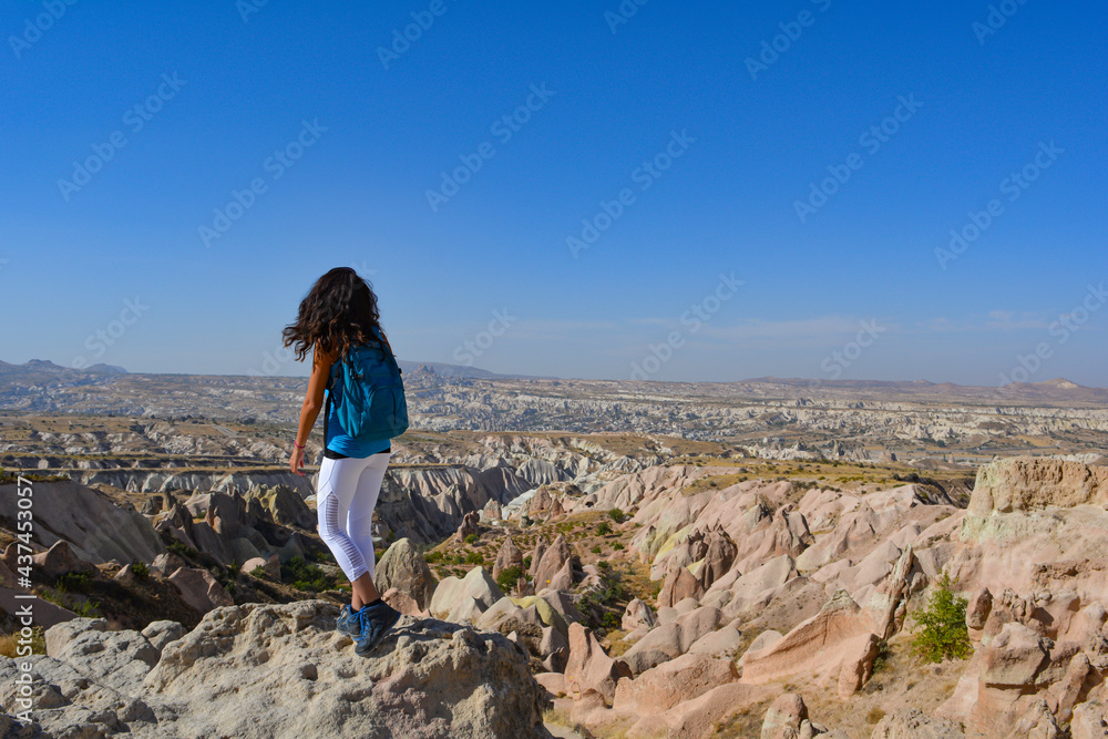 Girl in the Red and Rose Valley, Turkey
