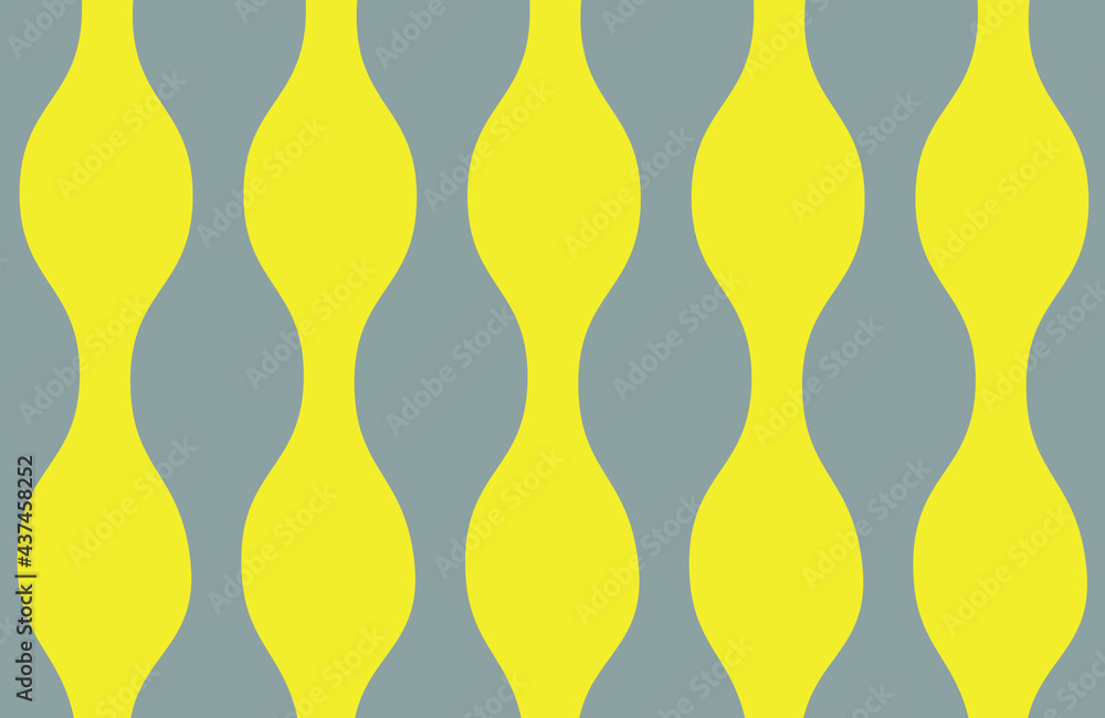 Artistic poster in trendy yellow and gray colors. Geometric abstract pattern for web banner, decor of pillows in the interior, business presentation, corporate identity. Vector graphics.