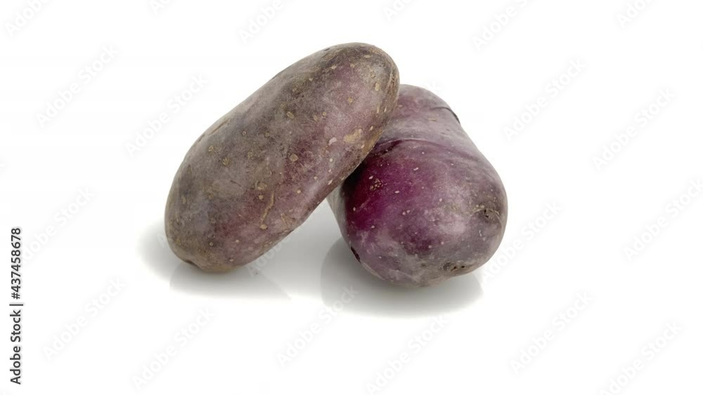 red potato isolated on white background