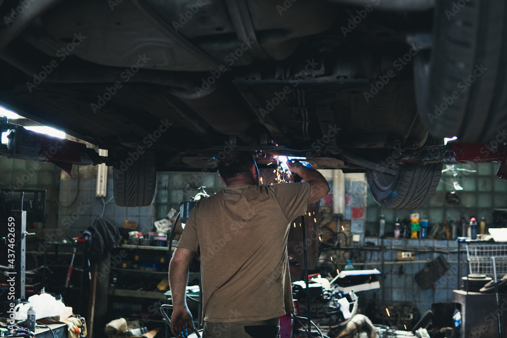 welding works welding of a car welding works welding of a car