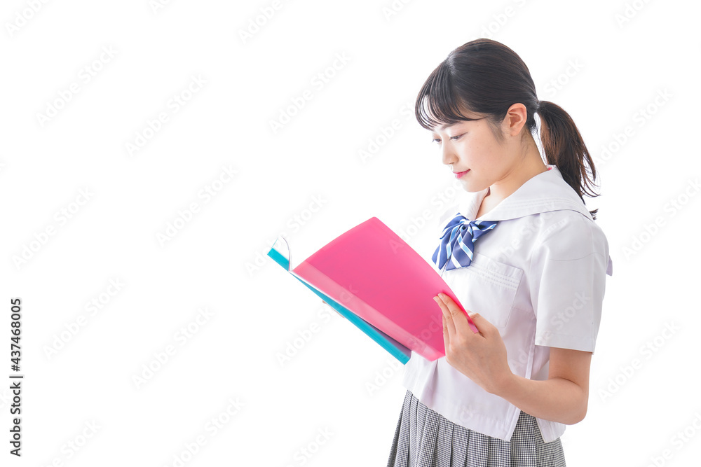 妊婦のエコー画像と笑顔の若いナース