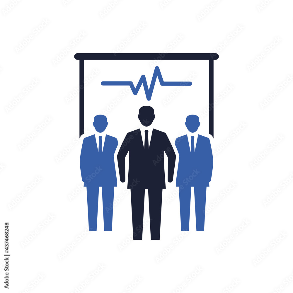business performance icon - business presentation icon business performance icon - business presentation icon