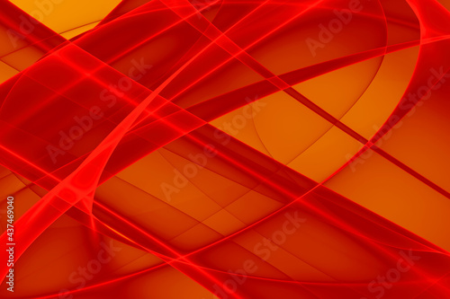 Abstract colorful red orange and yellow wave background.