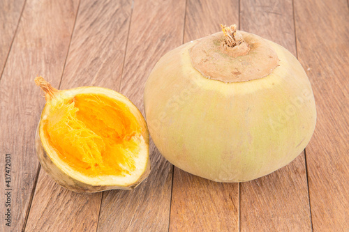 Matisia cordata - Organic sapote fruit on the table photo