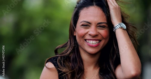 Wallpaper Mural Fun woman laughing and smiling, beautiful pretty girl real life laugh and smile Torontodigital.ca