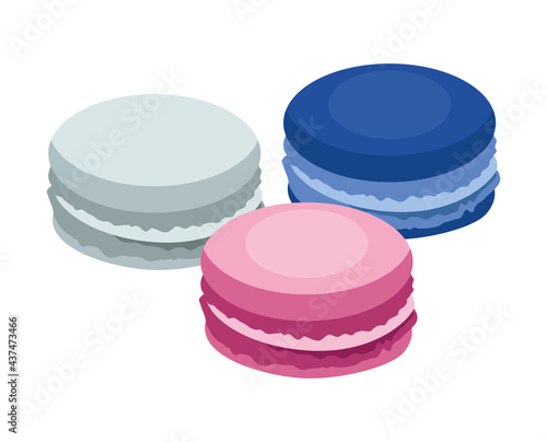sweet macaroons pastry