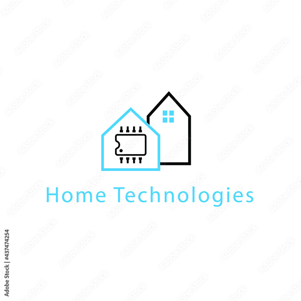 Illustration Vector graphic of  Home and Technology design