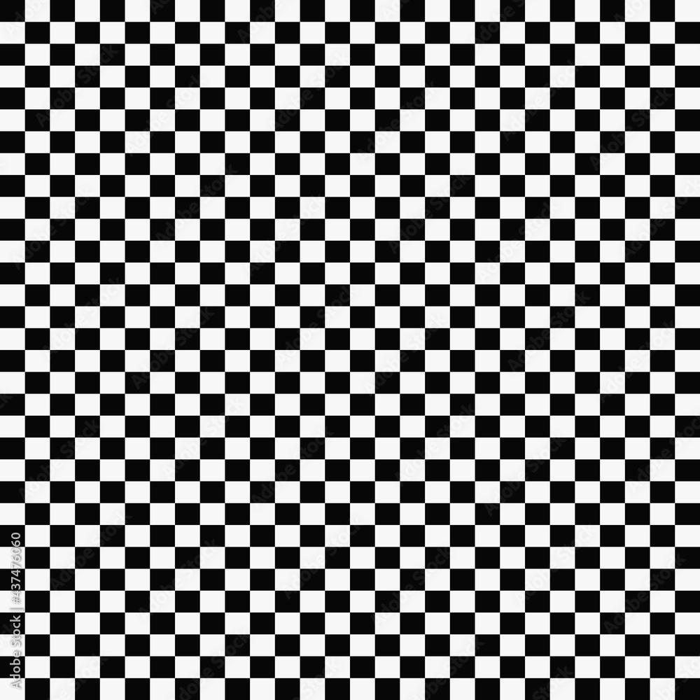 Fototapeta premium 32x28 race flag. Vector checkered ornament. Black and white squares.
