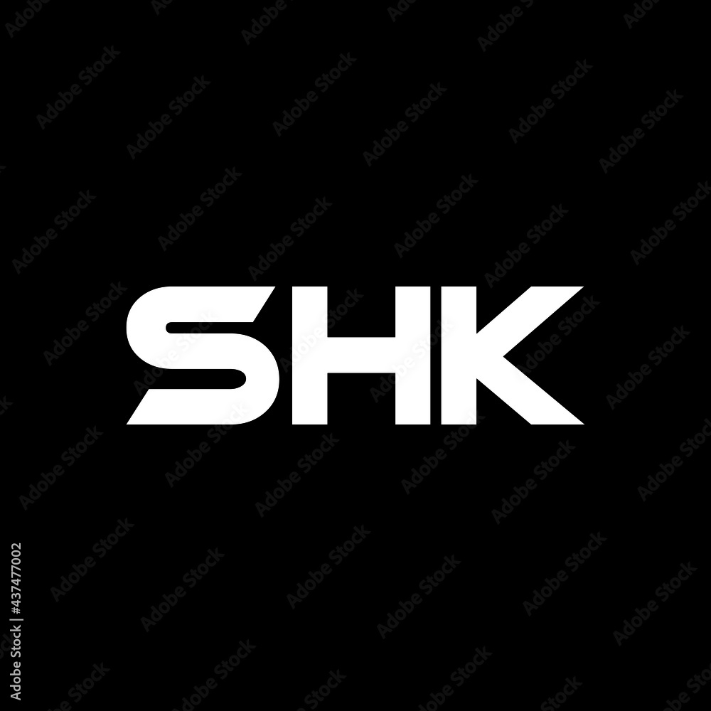 SHK letter logo design with black background in illustrator, vector logo modern alphabet font overlap style. calligraphy designs for logo, Poster, Invitation, etc. SHK letter logo design with black background in illustrator, vector logo modern alphabet font overlap style. calligraphy designs for logo, Poster, Invitation, etc.