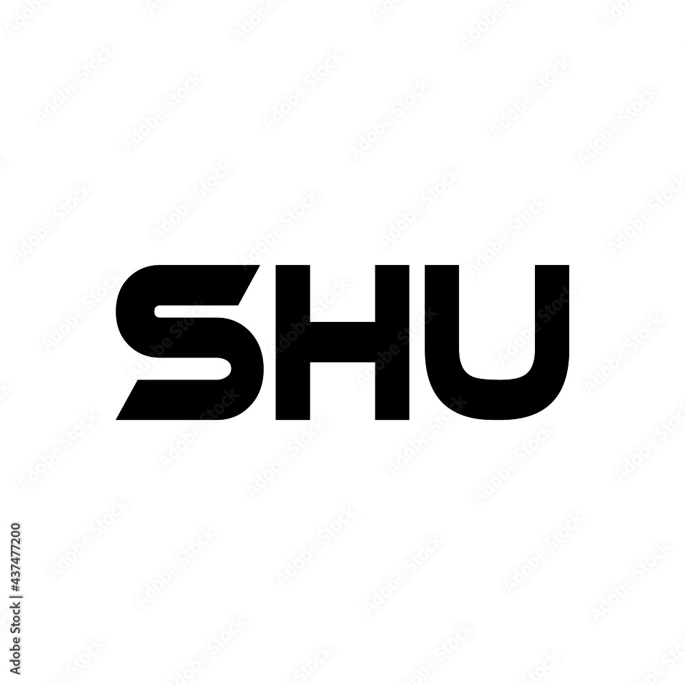 SHU letter logo design with white background in illustrator, vector logo modern alphabet font overlap style. calligraphy designs for logo, Poster, Invitation, etc. SHU letter logo design with white background in illustrator, vector logo modern alphabet font overlap style. calligraphy designs for logo, Poster, Invitation, etc.