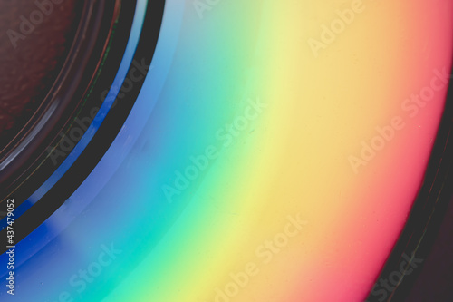 abstract colorful background produced by a cd displaying a color palette similar to kodak or polaroid.  photo
