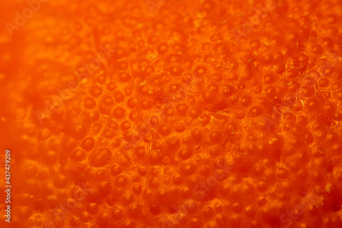 macro photo of an orange showing beautiful skin/peel texture