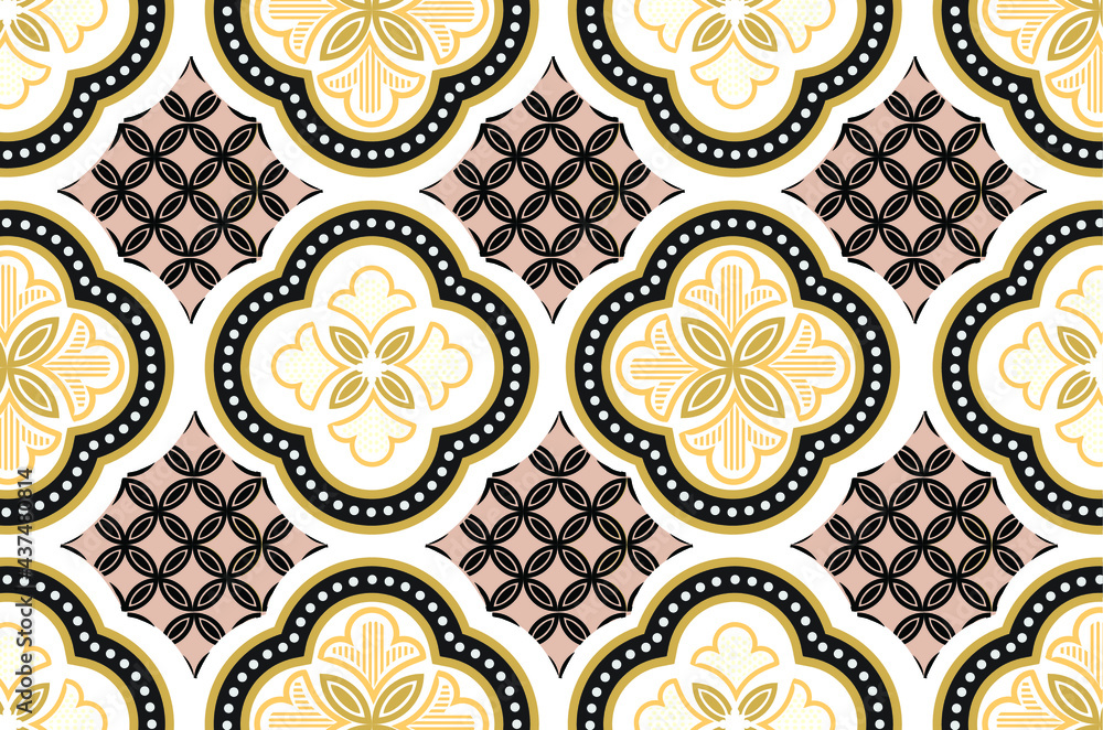 Indonesian batik motif, Batik is a technique of wax-resist dyeing applied to whole cloth, or cloth made using this technique originated from Indonesia. EPS 10 Indonesian batik motif, Batik is a technique of wax-resist dyeing applied to whole cloth, or cloth made using this technique originated from Indonesia. EPS 10
