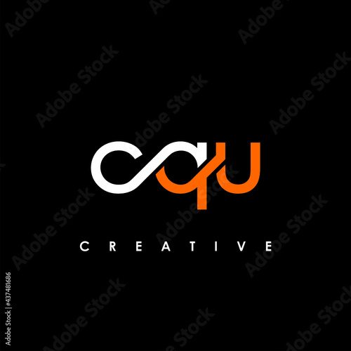 CQU Letter Initial Logo Design Template Vector Illustration photo