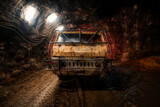 Underground transport vehicle. Special transport equipment for mines and tunnels