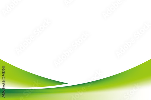 Simple Clean Green Background Design Template Vector, Green Background Element with White Copy Space for Text