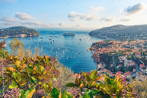 Принти на полотні Villefranche-Sur-Mer on the French Riviera in summer