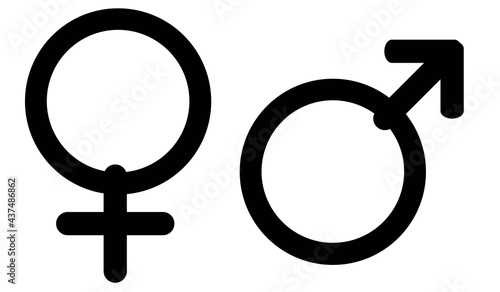 Gender symbol vector 