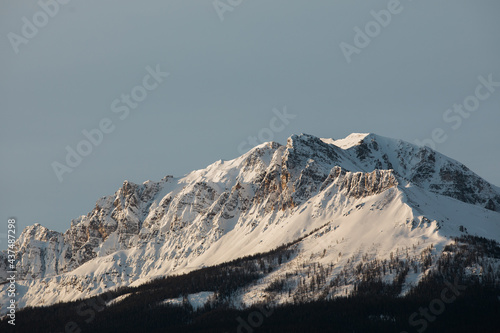 snow covered mountains