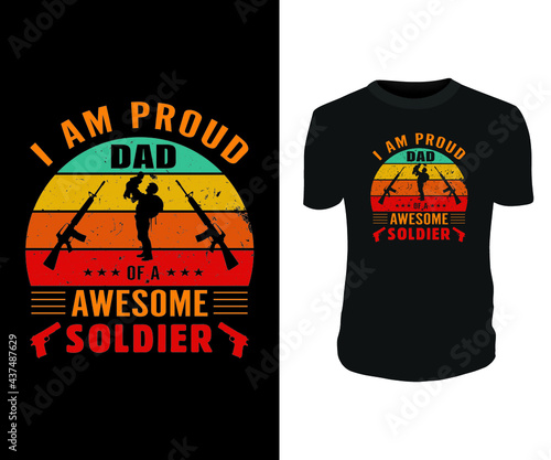 Dad Shirt Fathers Day Gift Shirt- Father's day t shirts design, Happy Father's Day. 
Vector design.