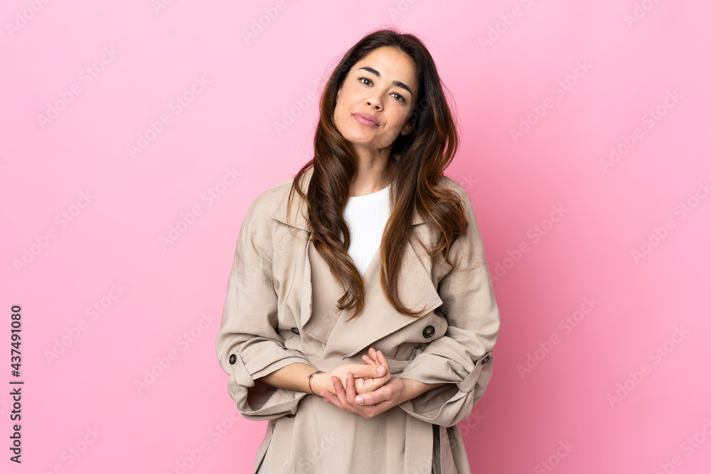 Woman over isolated background laughing Woman over isolated background laughing
