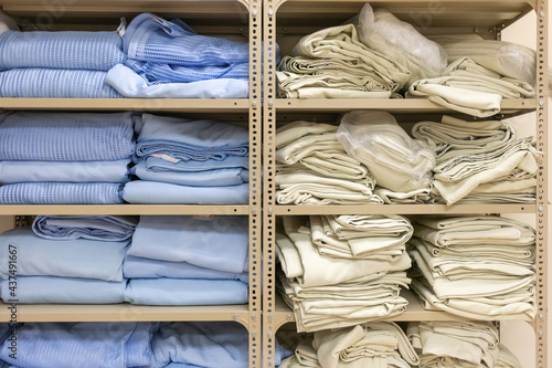 view of a hospital clean linen