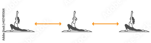 ヨガレッスン　ソーシャルディスタンス　注意書き