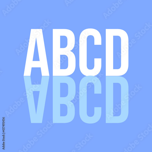 ABCD typography letters poster, t-shirt,  and background design