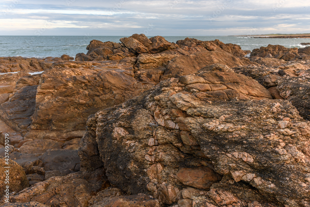 The Atlantic Ocean seen from the rocky coast of Les Sables d'Olonne. The Atlantic Ocean seen from the rocky coast of Les Sables d'Olonne.