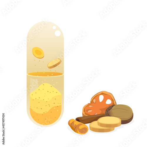 yellow herb capsules
