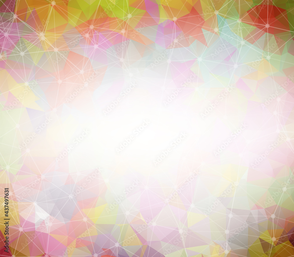Abstract Dark colorful Polygonal Space Background with Connecting Dots and Lines. Connection structure and science background. Futuristic HUD design. Abstract Dark colorful Polygonal Space Background with Connecting Dots and Lines. Connection structure and science background. Futuristic HUD design.