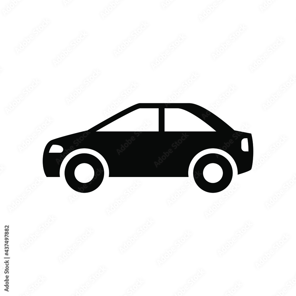 Car icon vector graphic illustration