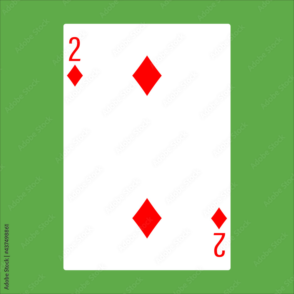 Illustration for diamond poker card