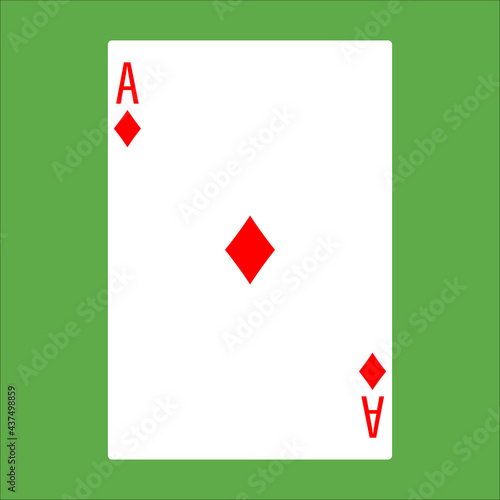 Illustration for diamond poker card