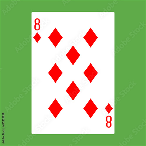 Illustration for diamond poker card