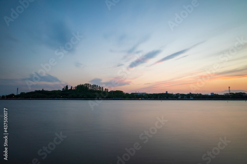 伊佐沼の夕景