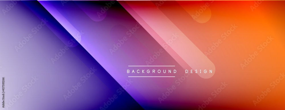 Dynamic lines abstract background. 3D shadow effects and fluid gradients. Modern overlapping forms