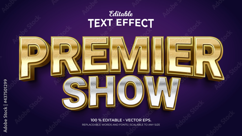 Text Effects, 3d Editable Text Style - Premier Show Text Effects, 3d Editable Text Style - Premier Show