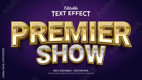 Text Effects, 3d Editable Text Style - Premier Show