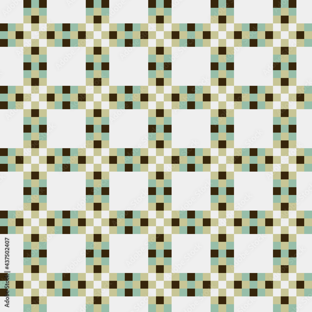 Fototapeta premium Abstract Cross Pattern generative computational art illustration