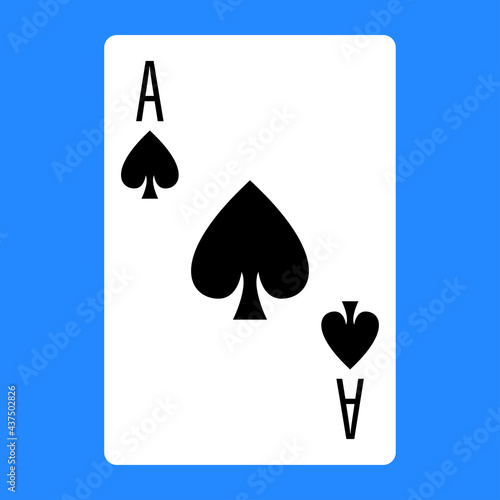 Illustration for spade poker card